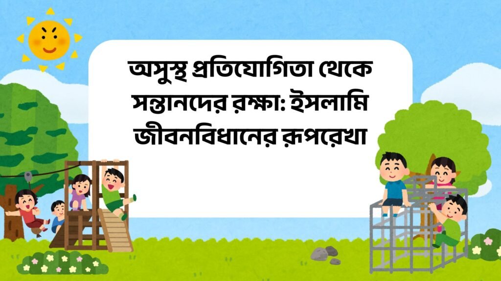 অসুস্থ প্রতিযোগিতা থেকে সন্তানদের রক্ষা ইসলামি জীবনবিধানের রূপরেখা